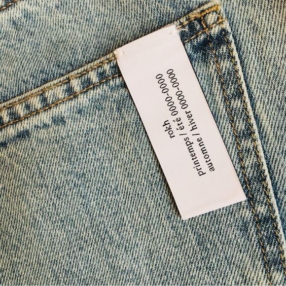 ROKH Blue Distressed Jeans Women’s Size 40 US 8 Regular - Picture 7 of 16